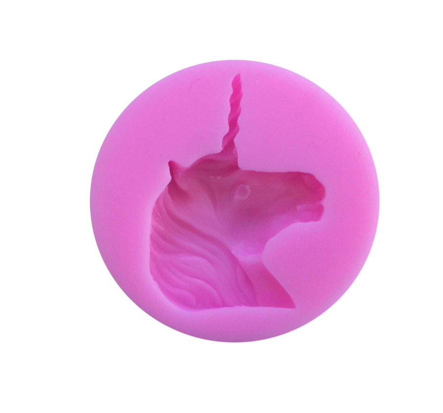 Aouke Unicorn Horse Silica gel Mold Handmade DIY to Make Environmentally Friendly Chocolate Mold Cake Fudge Baked Silica Mold