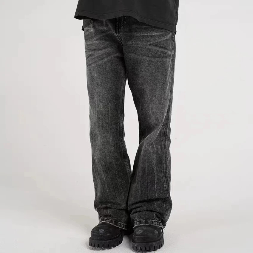 Harajuku Washed Vintage Straight Wide Leg Denim Pants Men and Women High Street Baggy Casual Flare Jeans Y2K Oversized 240619