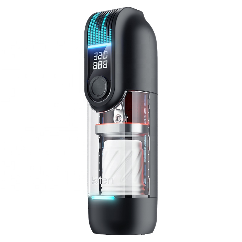 New Arrival Super Motor 320/minute High Class Men Masturbator Telescopic Clip Sucking Smart Heating Real Vagina Pocket Pussy