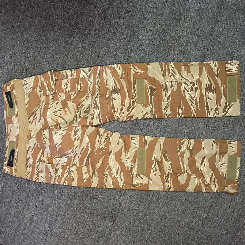 Outdoor Sports Tactics Desert Tiger Pattern Camouflage GEN3 Breathable Combat Trousers + Kneepad