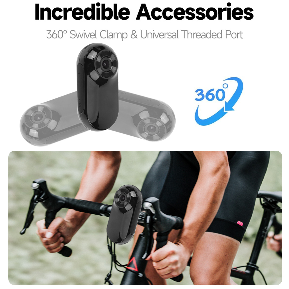 HD 1080P Wireless Collar Camera No WiFi Needed Dog Cat Pet Camera Collar Mini Body Cam with 32G Card for Cats Dogs Birthday Gift