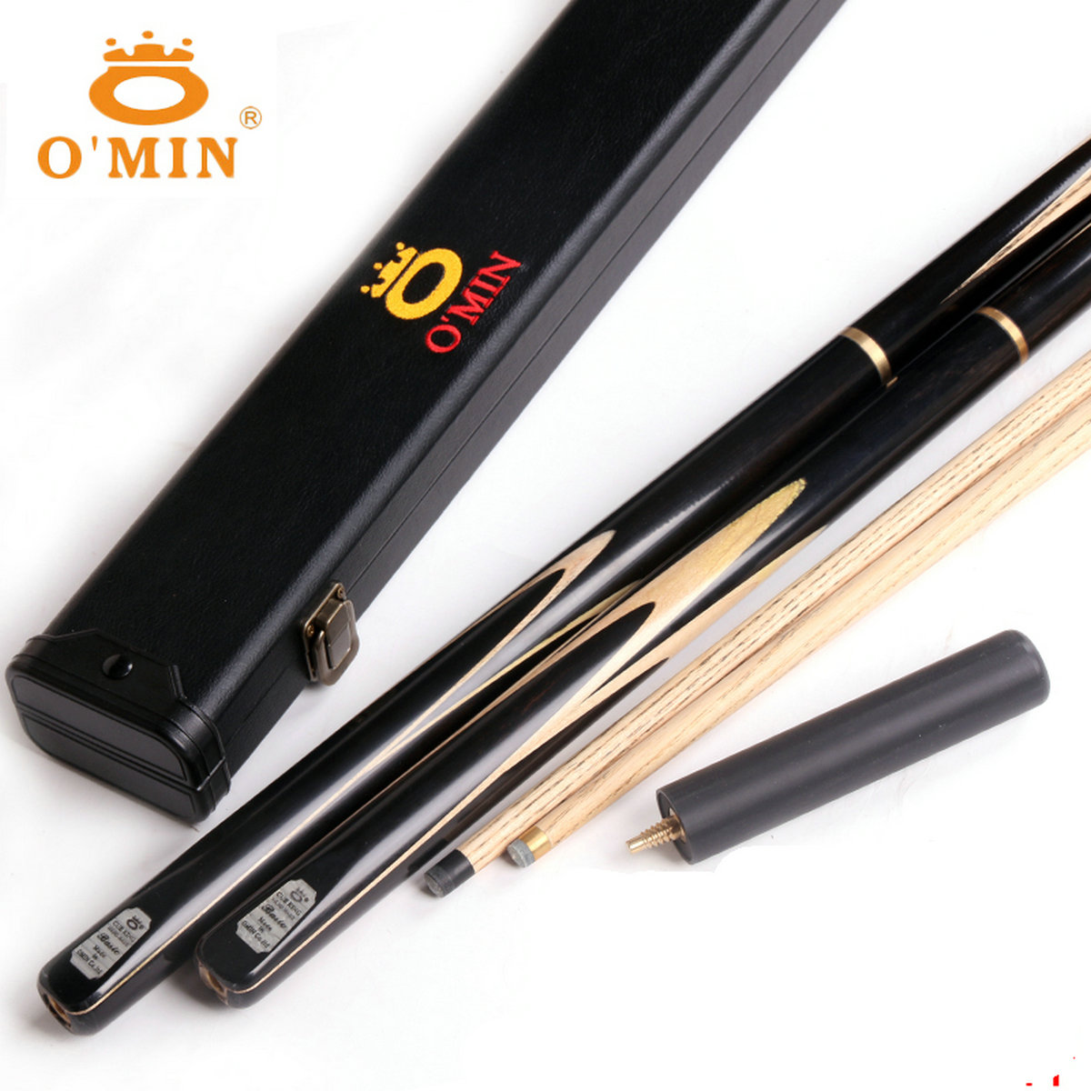 OMIN 57" 3/4 Basic Killer Snooker Billiards Pool Cue Stick 9.5mm/11.5mm + Extender + Case Holder Set