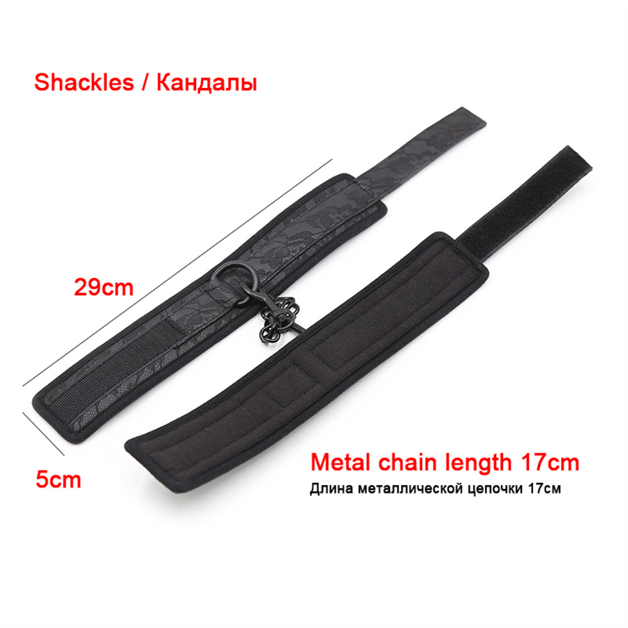 Sexy Adjustable Leather Handcuffs Ankle Cuff Bondage Restraints Gear Sex Toys For Woman Couples Adult Games Fetish Slave BDSM