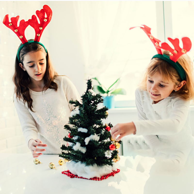 Christmas Headband Santa Claus Snowman Elk Antlers Headband 2024 Noel Navidad Hair Accessories Xmas Party Props Decor Kids Gifts