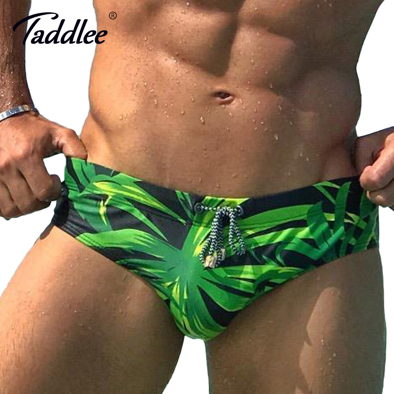 Taddlee Brand Sexy Men's Swimwear Swimsuits Gay Penis Pouch Solid Yellow Low Rise Swim Briefs Bikini Men Bathing Suits Swimming