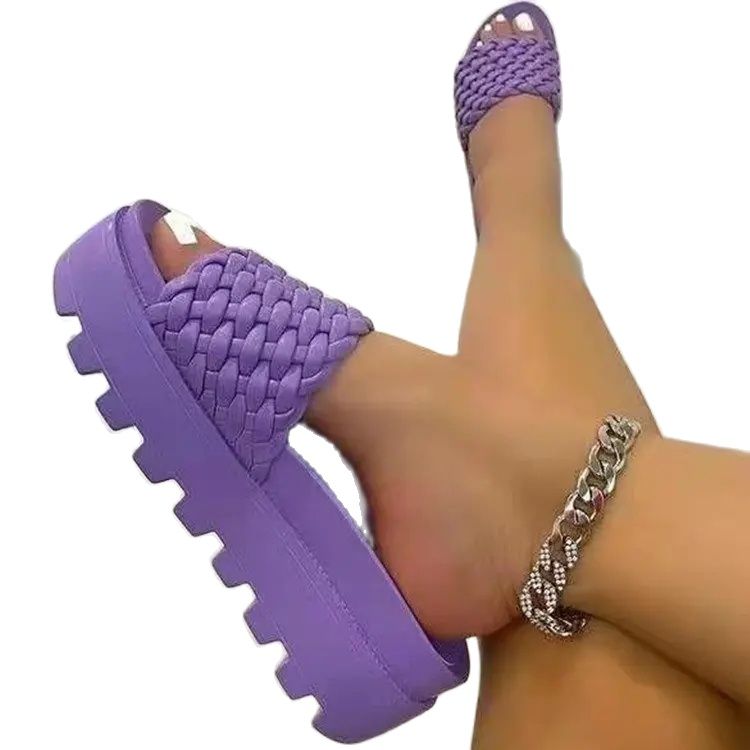 Spring/Summer 2024 women Luxury Shoes Slipper Summer PU leather Women's Sandal Casual Slides Outdoor Female ms Flip Flops