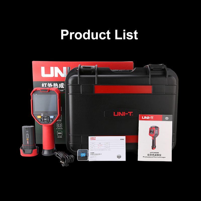 UNI-T Thermal Imaging Camera UTI320E 320 X 240 Pixel Infrared Camera Thermographic Camera Transport Tube Testing 3.5-inch IP54