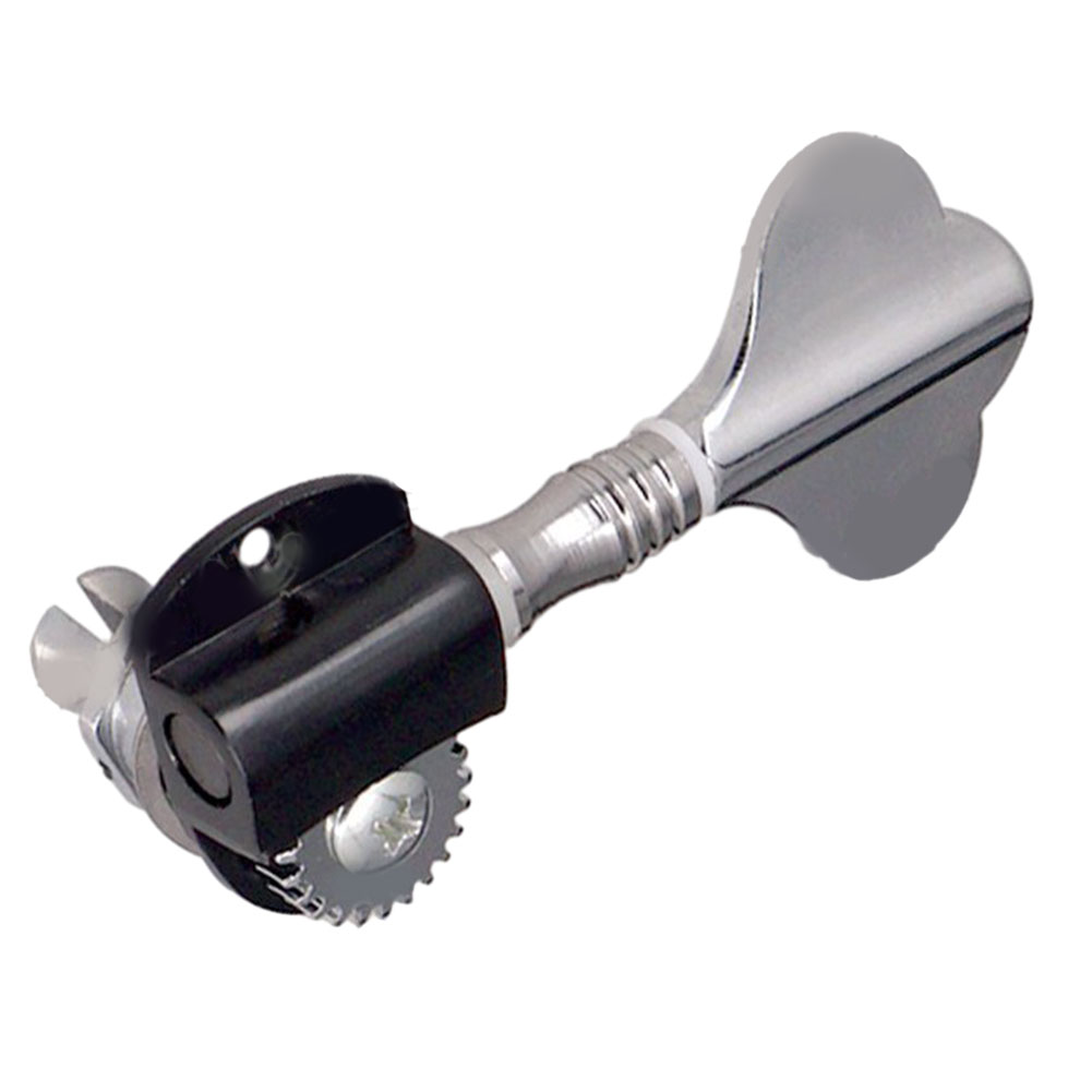 Complete Set Set of 4PCS Chrome Bass Tuning Pegs Machine Heads Tuners for Bass Guitar Parts Durable Hard Zinc Alloy Material