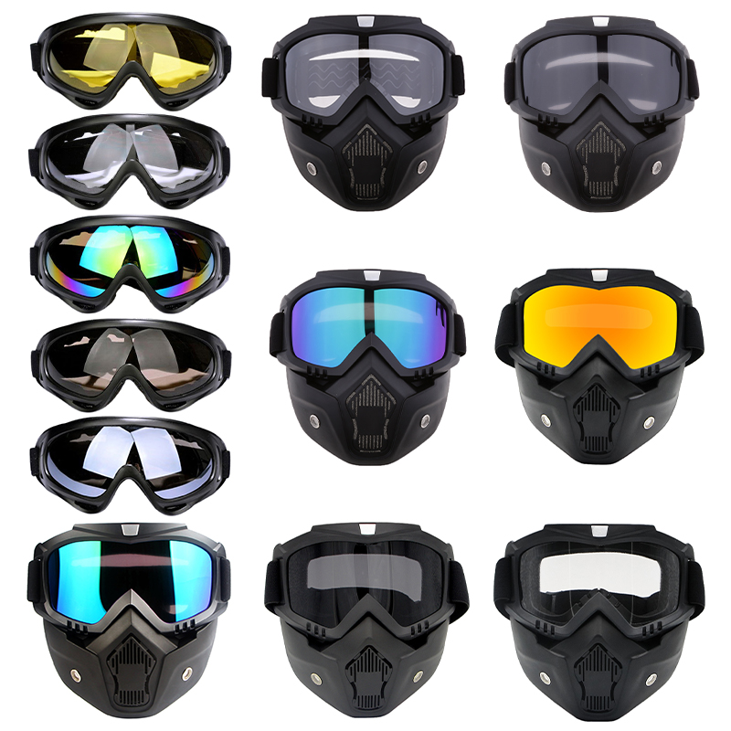 Motorcycle Glasses Anti Glare Motocross Sunglasses Sports Ski Goggles Windproof Dustproof UV Protective Gears Accessories