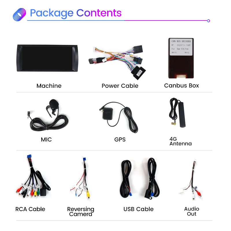 Android12 Auto Radio For BMW X5 E39 E53 M5 1995-2003 Car Player Stereo Series Multimedia GPS Navi carplay 4G BT RDS NO DVD 2 DIN