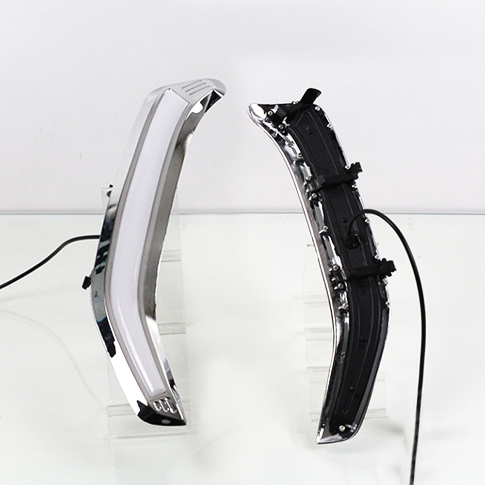 2Pcs For Subaru Forester 2013 2014 2015 2016 2017 2018 LED DRL Daytime Running Light Daylight Turn Signal Lamp With Nignt Blue