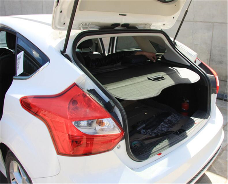 Rear Cargo Cover For Ford Focus Hatchback 2011-2018 Privacy Trunk Screen Security Shield Shade Black Beige Auto Accessories