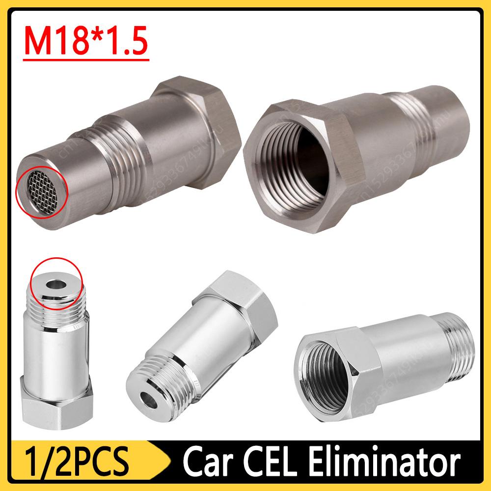 1-2Pcs Oxygen O2 Sensor Adapter Spacer CEL On Fix Engine Light Eliminator Bung Kit Catalystic Converter Automobile Accessories