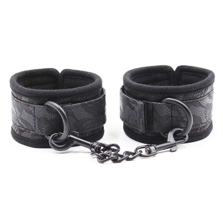 Sexy Adjustable Leather Handcuffs Ankle Cuff Bondage Restraints Gear Sex Toys For Woman Couples Adult Games Fetish Slave BDSM