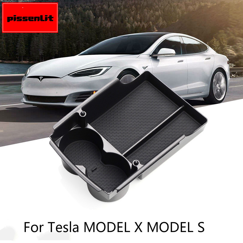 Car Central Content Box Armrest Storage Box for Tesla Model S/Model X Accessories Container Glove Organizer Case Stowing Tidying