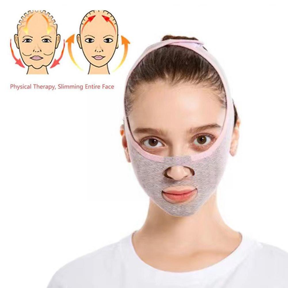 V Face Slimming Belt Facial Cheek Bandage Firm Lifting Face Strap Slimming Band Shaper Chin V Line Bandage Cheek Anti-Wrink E8C2