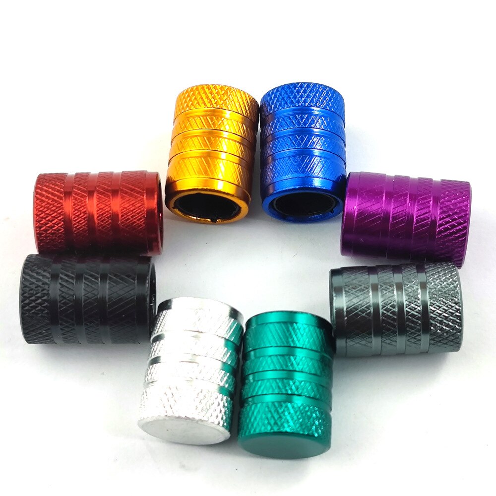 Tire Valve Caps Tyre Rim Stem Cover Dust Proof Auto Wheel Cap Aluminum Alloy Nipple Caps for Cars and Motorcycles Bikes
