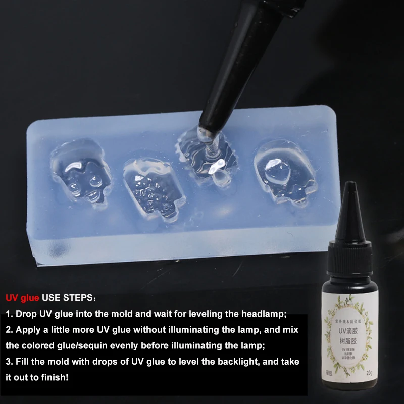 3D Carving Silicone Mold Bear Butterfly DIY Silicone Stereoscopic Nail Adornment UV Gel Acrylic Crystal Nails Template Nail Art