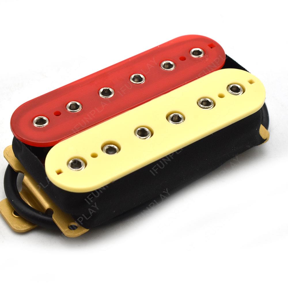 1Pc Adjustable Hex Screw Double Coil Humbucker Guitar Pickup Ceramic Magnet Neck Bridge 50MM 52MM Pickup for LP Electric Guitar