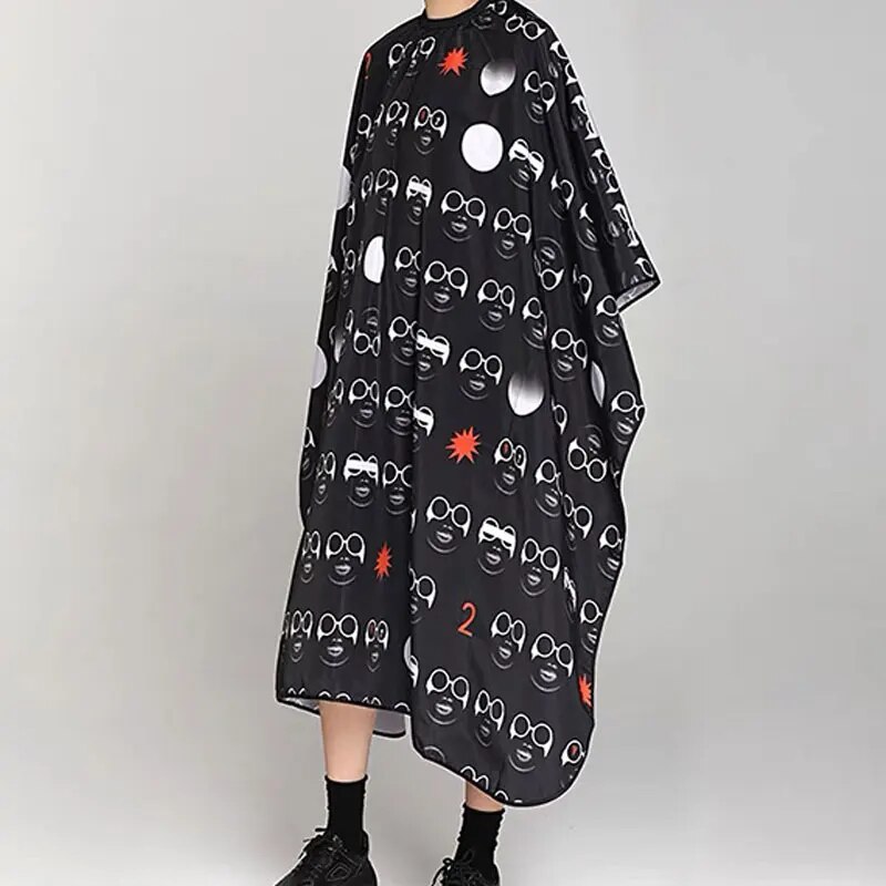Professional Barber Cape Non-stick Anti-static Hair Cape Cloth Adjustable Elastic Neck Hair Styling
