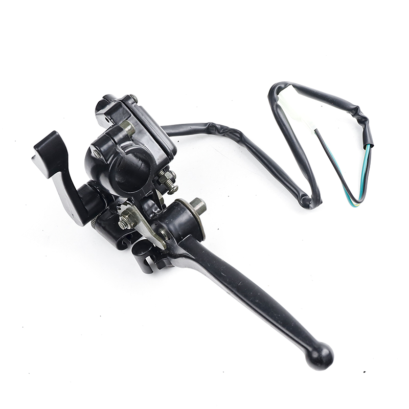 22mm Double Thumb Throttle Twin Right Handle Brake Lever Front Hand Brake Accelerator Assembly For Dirt Bike Gas Scooter ATV Qua