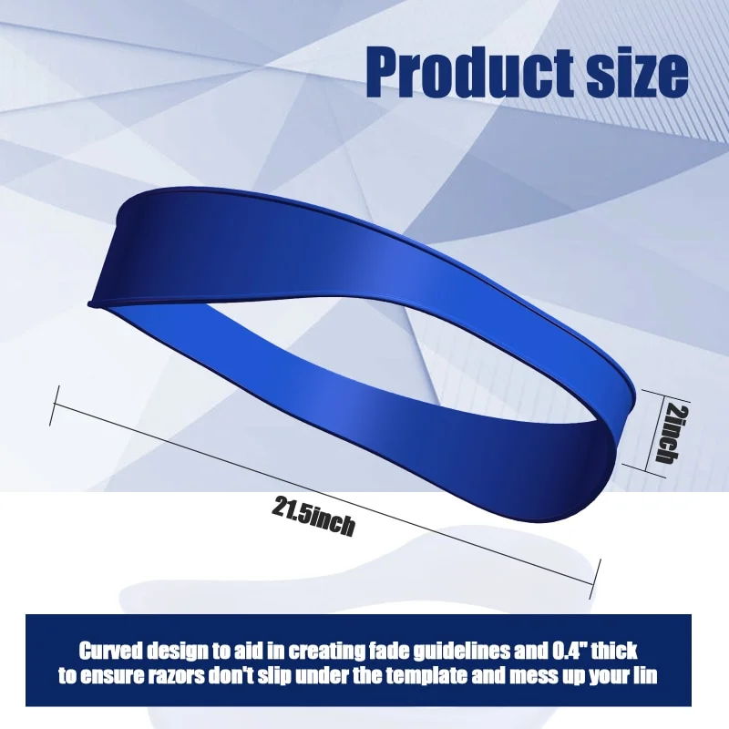 Men Hair Trimming Ruler Silicone Neckline Guide Haircuts Curved Headband DIY Home Styler Barber Comb Hair Styling Tools
