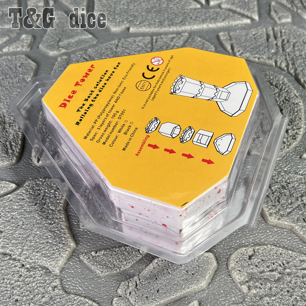 Bricks Castle Dice Rolling Tower for Fair and Random Dice Rolling Compatible with Board Games, D&D and RPGs