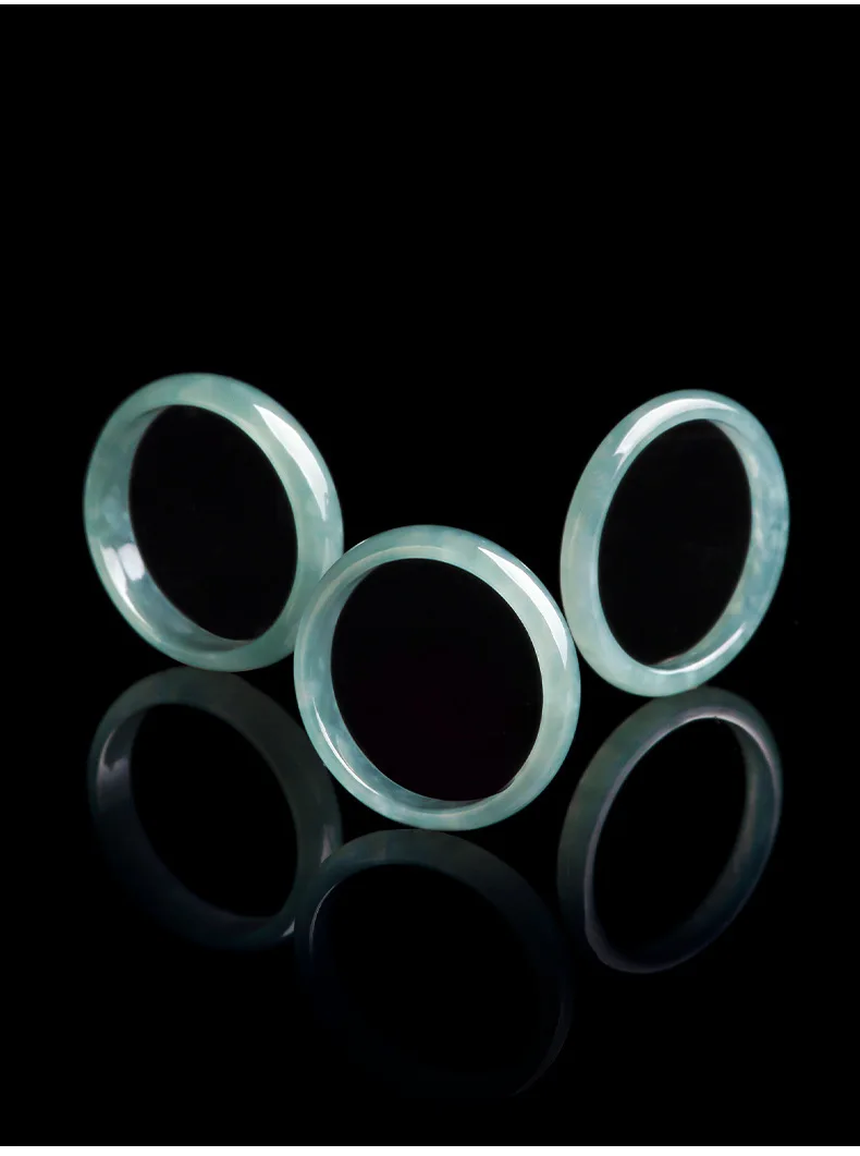 Burmese Jade Rings for Women Talismans Jewelry Amulets Green Gemstone Emerald Vintage Jadeite Luxury Natural Charm Charms