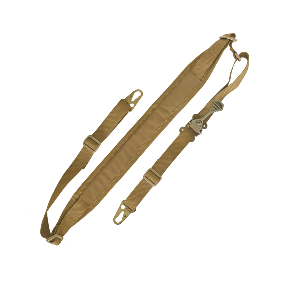 Outdoor Sports Tactical 2 To 1 Point Modular Rifle Sling Quick Adjusting Steel Buckle Sling Snap Clash Hook Adjustable Pull Tab