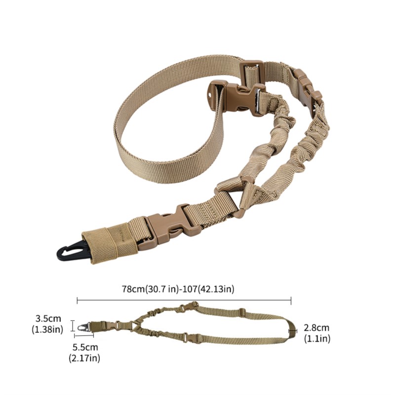Shot Gun Belt Hunting Accessories Tactical Gear Tactical Single Point Gun Sling Shoulder Strap Rifle Rope Belt