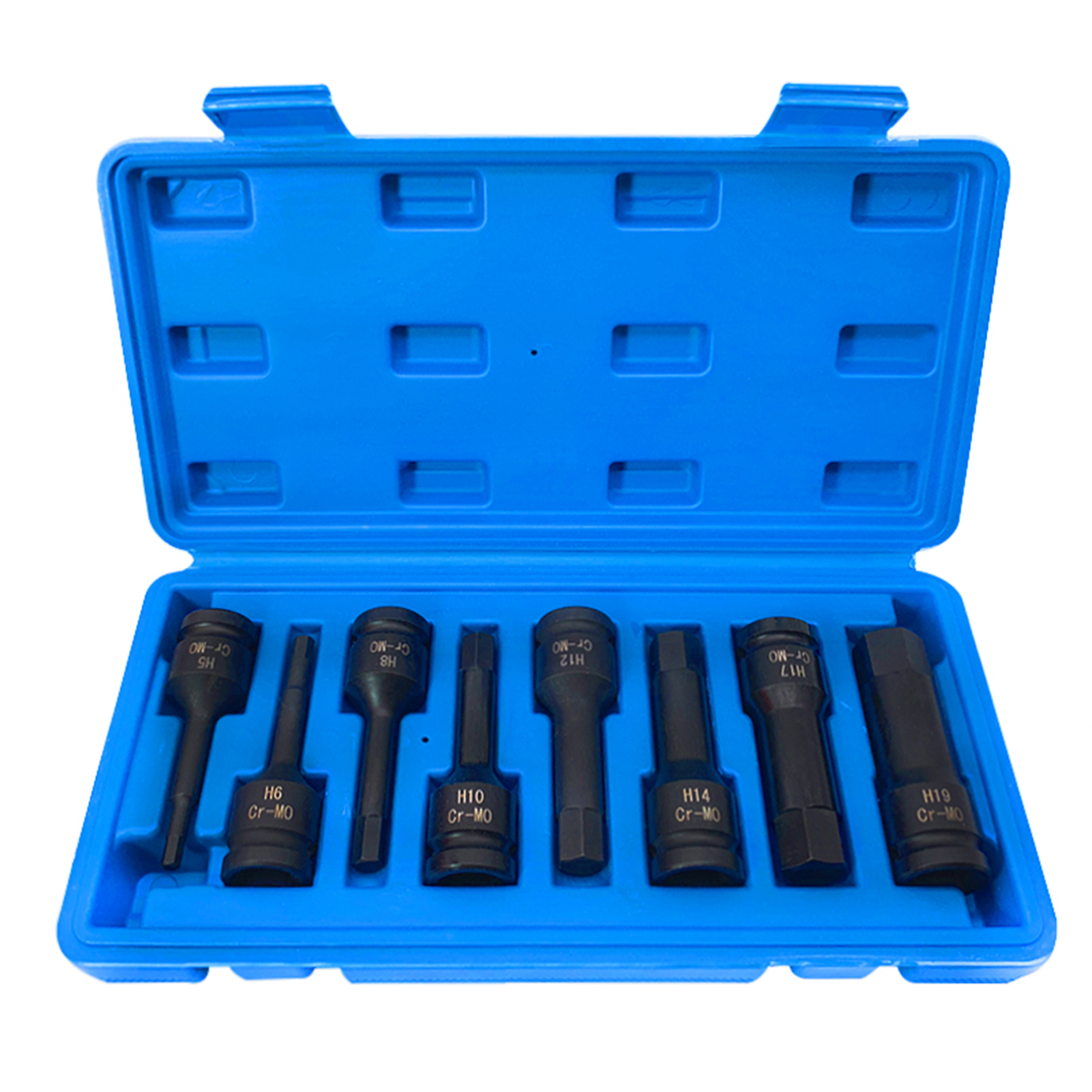 1/2in Drive Allen Wrench Hex Bit Impact Socket Set H5-H19 with Storage Box Auto Repair Tools Automotive Specialy Tools
