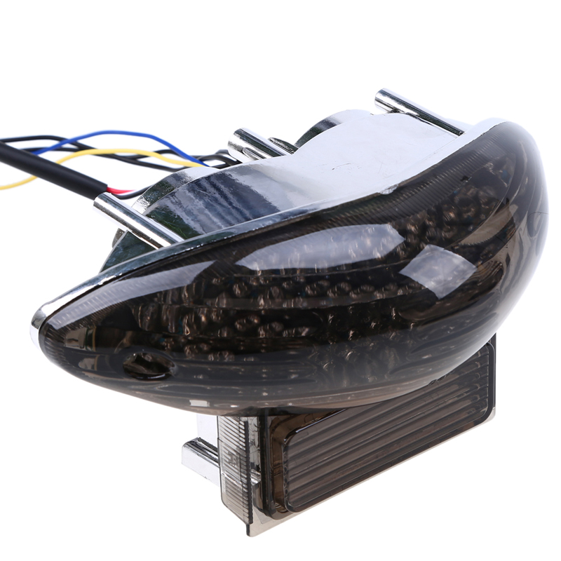 Motorcycle Smoke Integrated Turn Signal Brake Tail LED Light License Plate Taillight For Suzuki GSXR1300R GSXR 1000 1999-2007