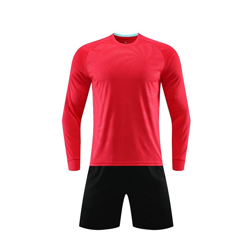 Men Football Jersey Set 2 Piece Custom Soccer Uniform For Children Women 2023 Polyester Short Sleeve Professional Tee Pants