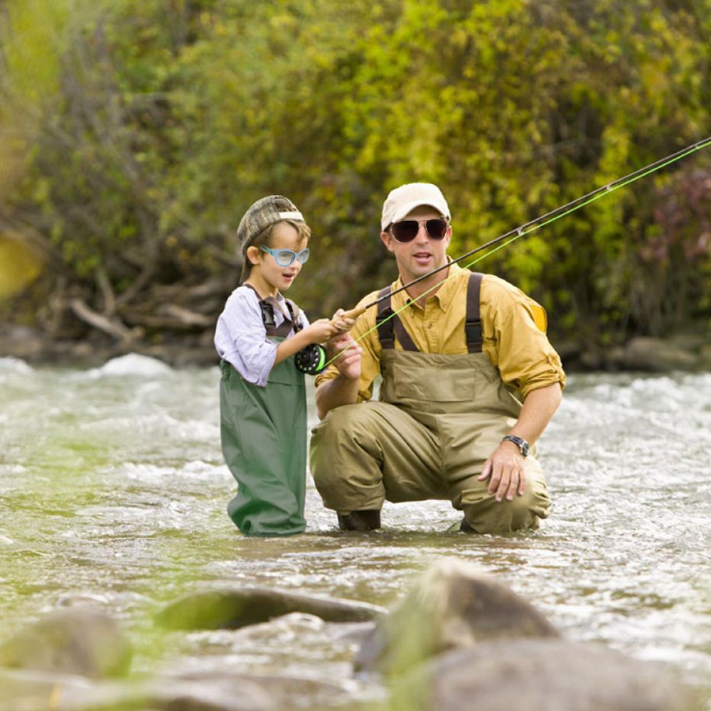 Goture Kid Fishing Waders 100% Waterproof Chest Fishing Pants 2-9 Years Old Children Wader Girl Boys Fishing Suit with Boot