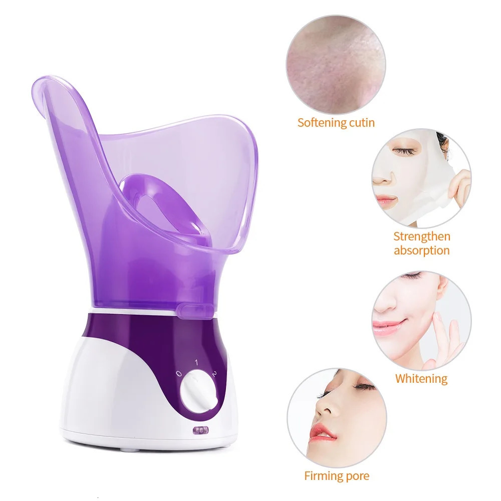 Face Steamer Heating Sprayer Skin Moisturizing Pore Cleaner Fog Steamer Home Care Skin Humidifier SPA Machine o240629