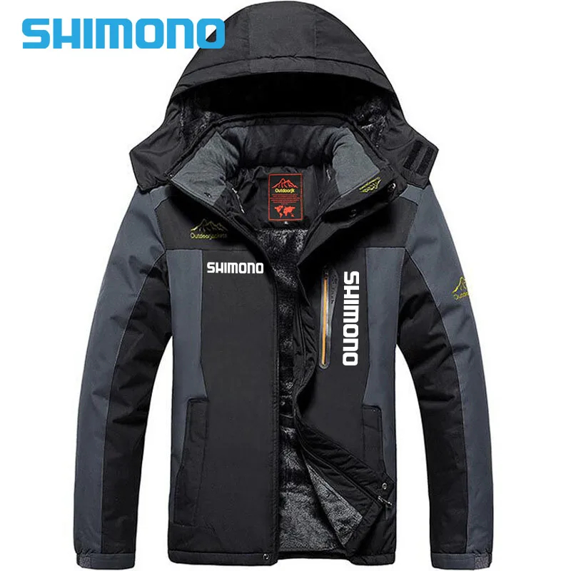 2024 New Fishing Clothing Autumn Winter Waterproof Warm Fishing Jackets Men Fleece Thick Outdoor Fishing Shirts L-6XL