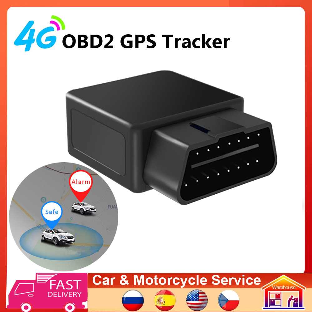 4G OBD2 Real-time GPS Tracker Vehicle Tracking System Mini Car Locate Monitor OBD GPS Locator Auto Anti-theif Alarm accessories
