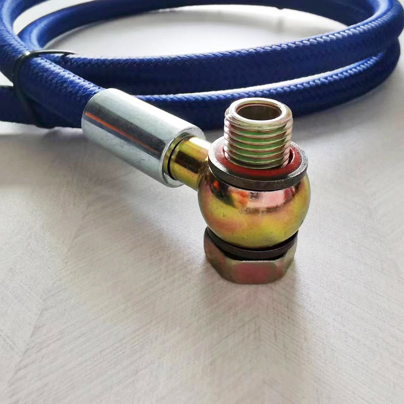 PTFE High Temperature Resistant Hose Motorcycle Brake Clutch Oil Hose Braided Steel Tube Pipe Oil cooler Colorful Hose Adapter