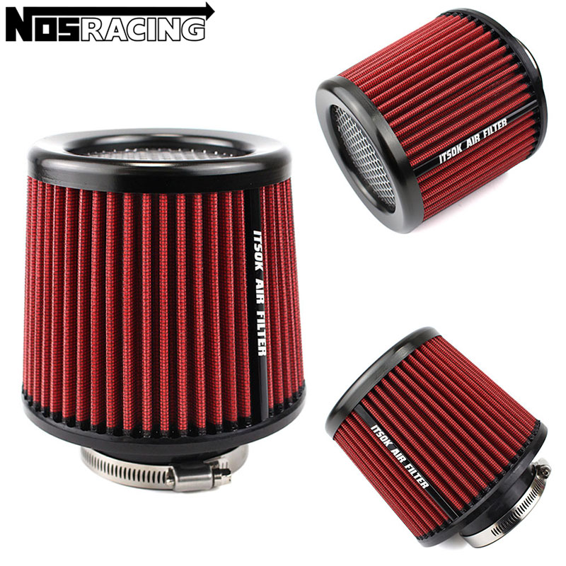 High Flow Air Filter Cold Air Intake 76mm 3inch Universal Racing Sport Airfilter Cone Car Engine Air Inlet
