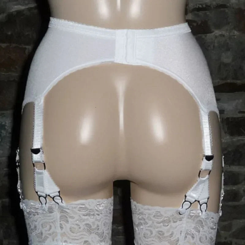 Vintage Suspender Belt Women Garter Belt for Stockings Retro High Waist Suspender 6 Straps 12 Claws Lingerie 240627