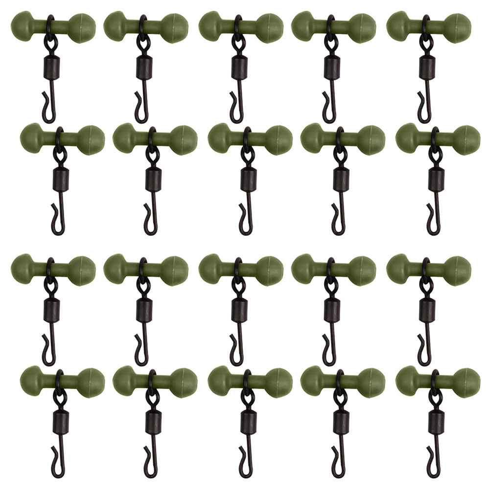 10Pcs/Set Chod Beads Rolling Quick Change Swivels Tackle for Heli Carp Fishing Terminal Tackle Accessories pesca