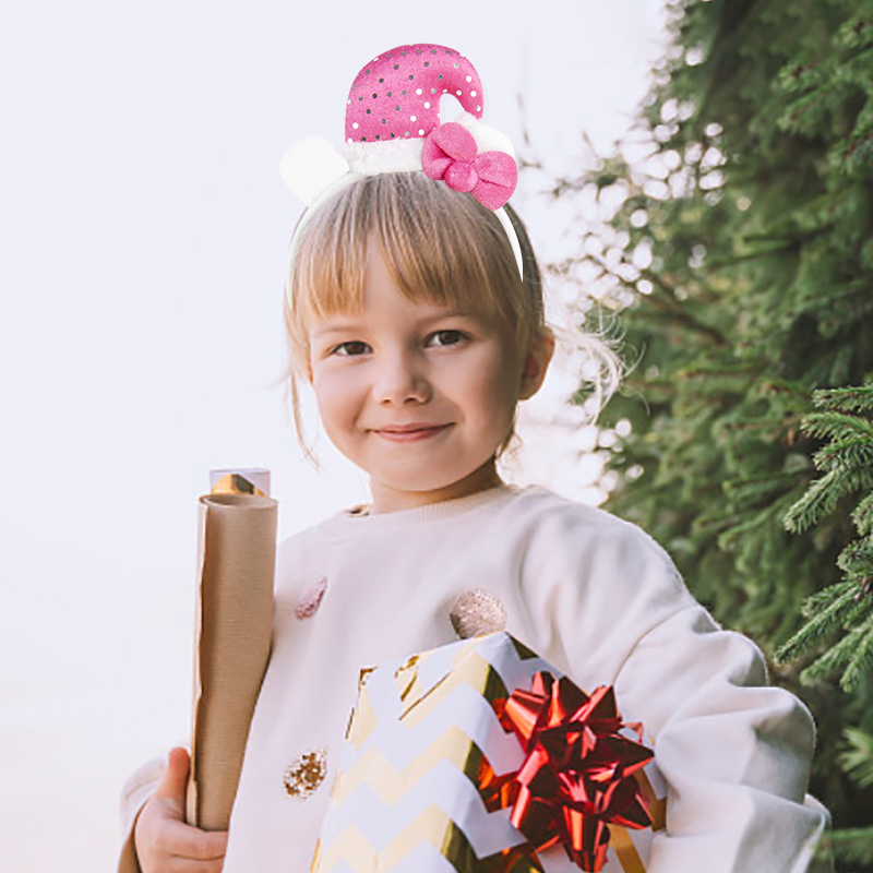 Christmas Headband Santa Claus Snowman Elk Antlers Headband 2024 Noel Navidad Hair Accessories Xmas Party Props Decor Kids Gifts