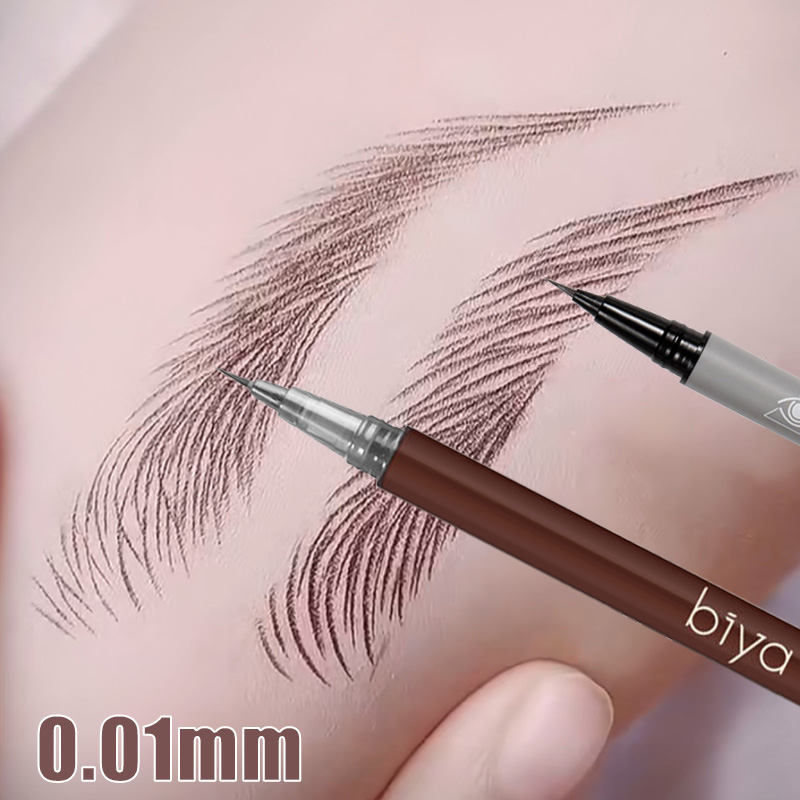 New 0.01mm Ultra Fine Eyebrows Pen Professional Waterproof Sweat-proof Liquid Eye Brow Pencil Long Lasting Makeup Microblading