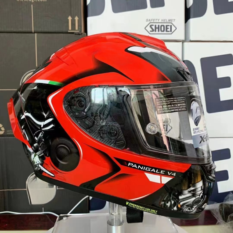 Full Face Motorcycle Helmet X-Spirit III Panigale V4 Red Helmet X-Fourteen White Ant Sports Racing Helmet Motorcycle Helm