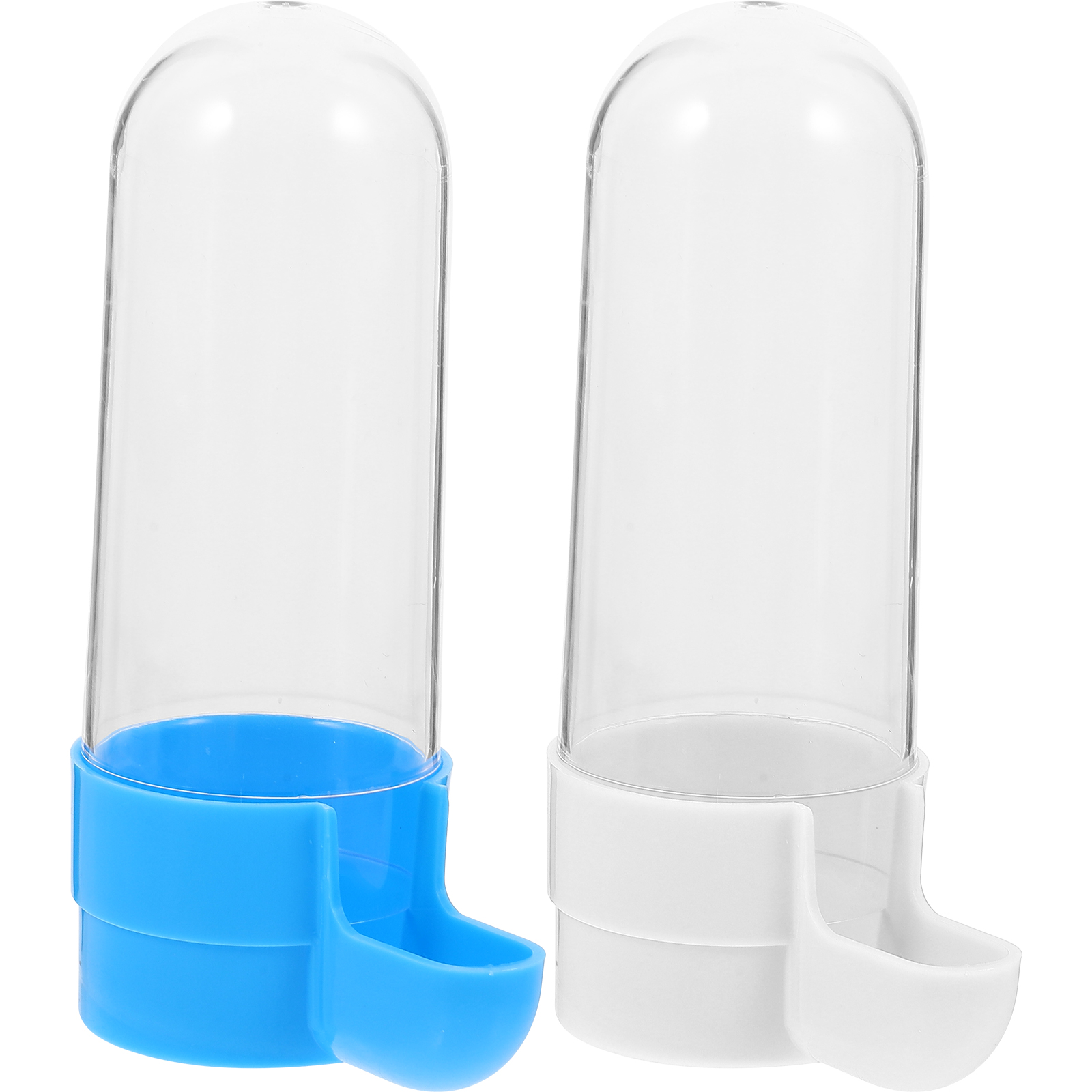 2 Pcs Squirrel Feeder Bird Drinker Bowl Parrot Food Container Water Fountain Automatic Cage Accessory Feeding