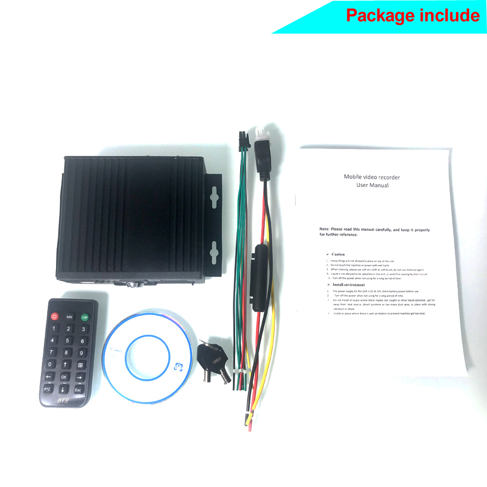 CCTV Car Video Recorder 4CH 1080P 720P Mdvr Support 256GB SD Card mobile DVR For Truck Bus Taxi
