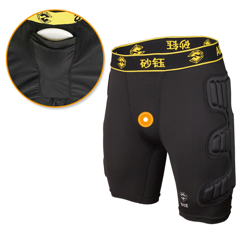 Goalkeeper soccer training pants shorts knee pad EVA sponge goal keeper rugby football pant knee pads shin guard sport safety