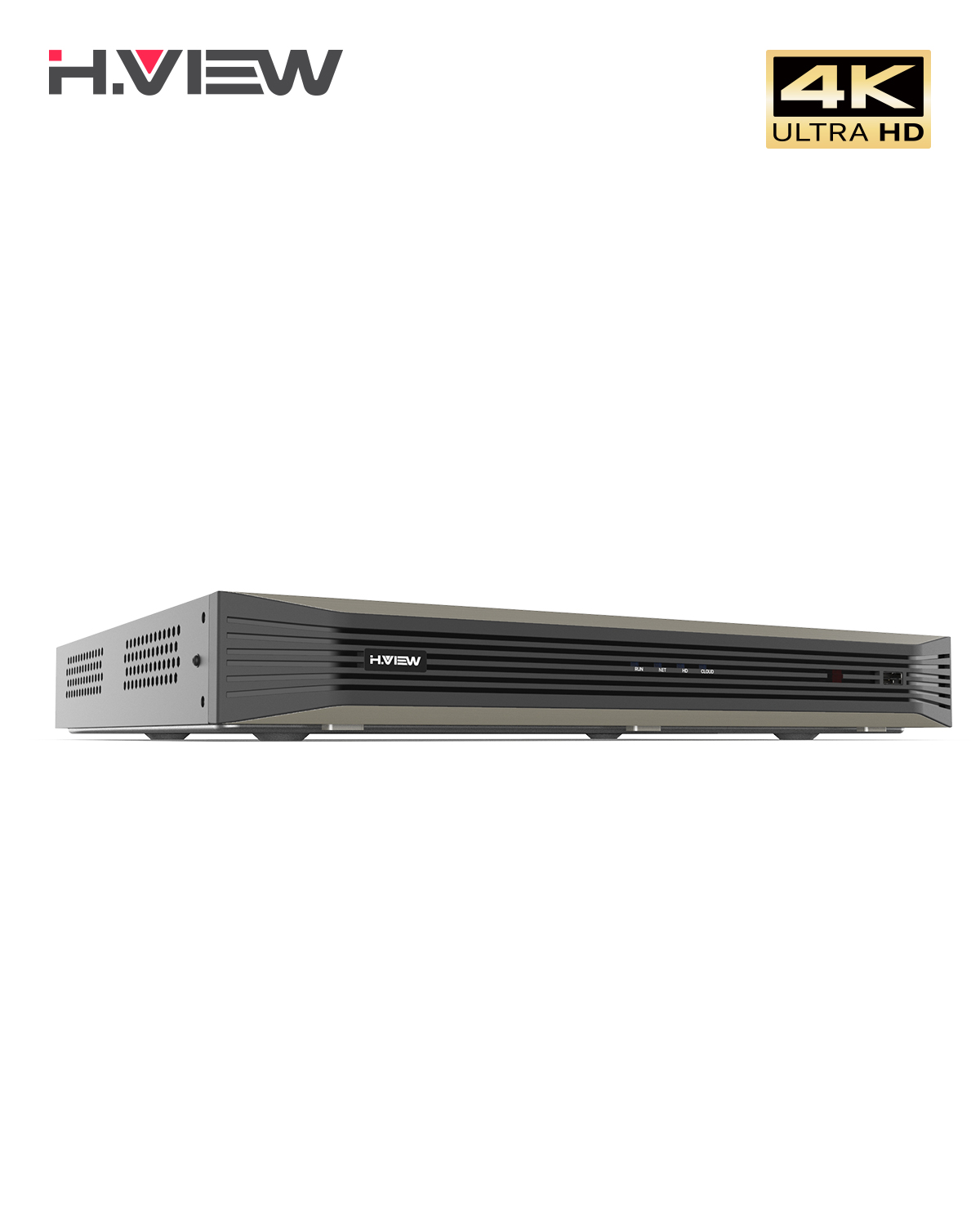 H.View Network Video Recorder 16ch 4K/8MP/6MP/5M/4MP/3MP H.265 Poe Nvr Cctv Surveillance Security System for IP Camera Onvif