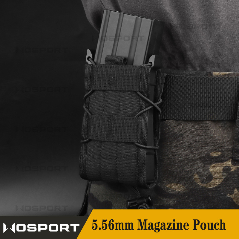 Tactical Molle 5.56/7.62mm Magazine Pouch Holster for AK AR M4 AR15 Shooting Airsoft Rifle Mag Bag Holster Fast Attach Carrier