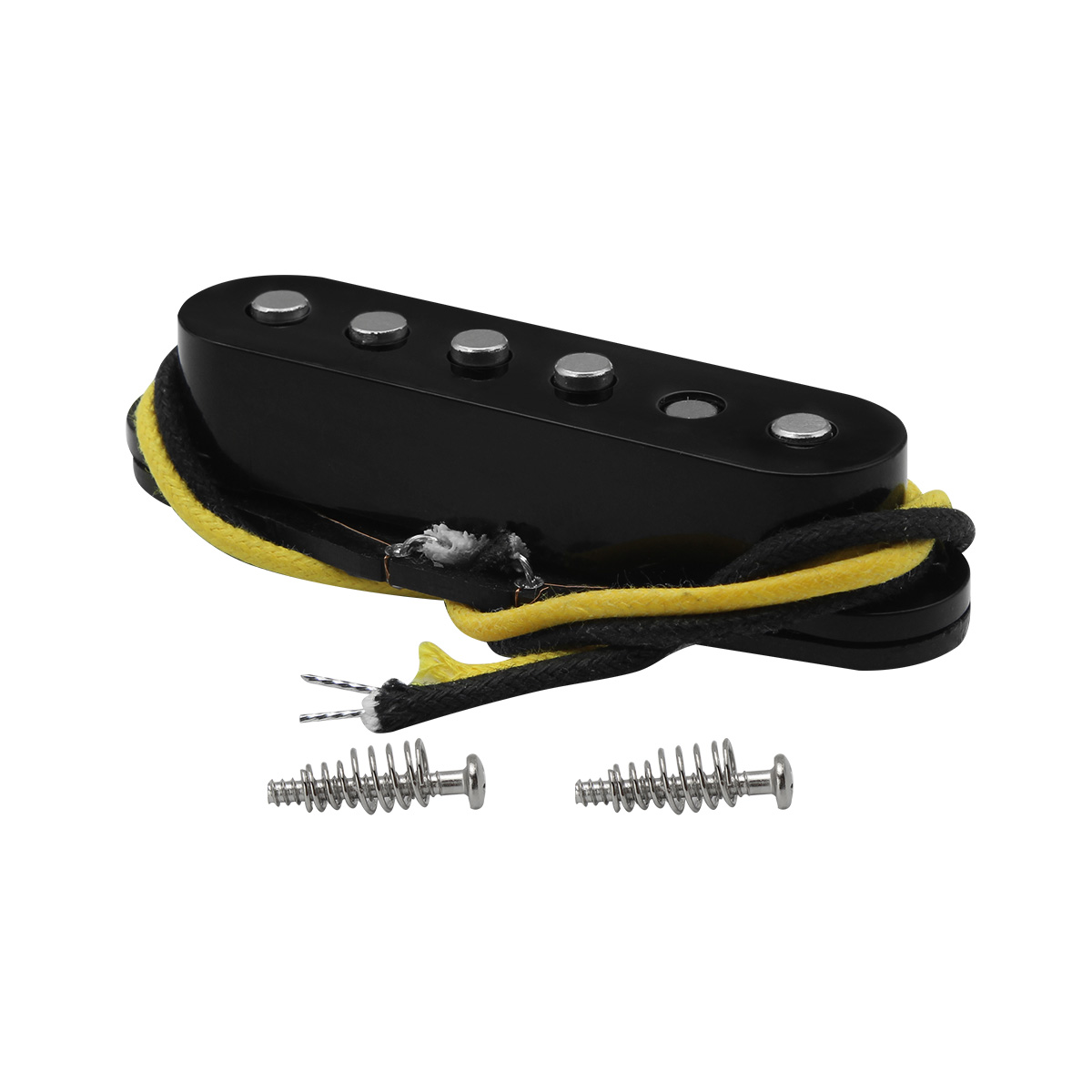 FLEOR 1PCS Vintage Alnico 5 Single Coil Pickup Staggered Top 52mm for ST Electric Guitar Parts